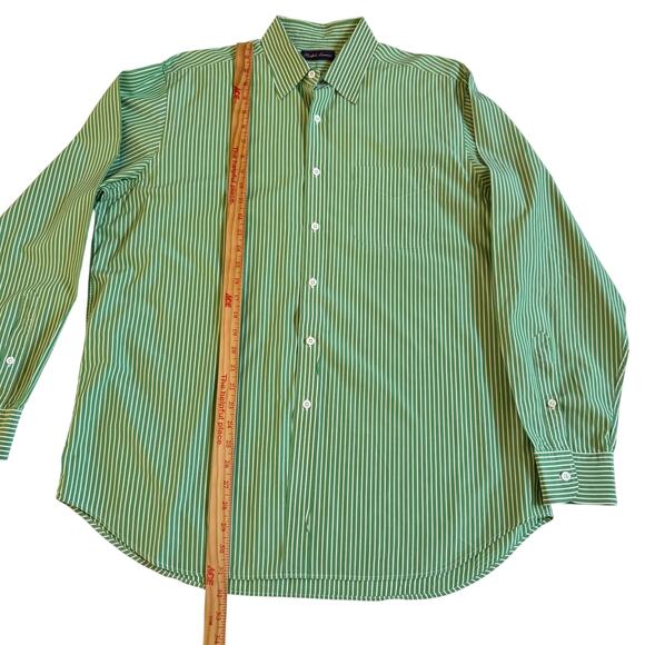 Ralph Lauren Purple Label Mens Stripe Long Sleeve Dress Shirt EUC Size XL Preppy - Picture 13 of 13
